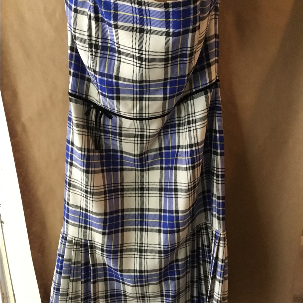 TIBI strapless tartan plaid. NWT Sz 8